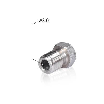 0.4mm E3D V5-V6 Çelik Nozzle - 3.00mm