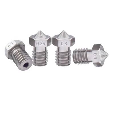 0.5mm E3D V5-V6 Çelik Nozzle - 1.75mm