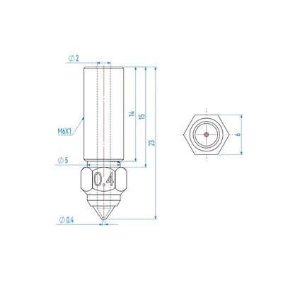 1.2mm Creality K1, K1 Max, CR-M4 Pirinç Nozzle