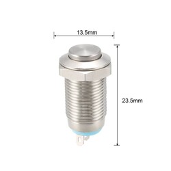12mm Işıksız Metal Yaylı Buton 2P - Thumbnail