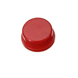 12x12x7.3mm Tact-Push Buton Kapağı - Kırmızı - Thumbnail