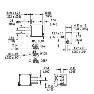 1M Trimpot - 3296 -Sonsuz Tur-W504