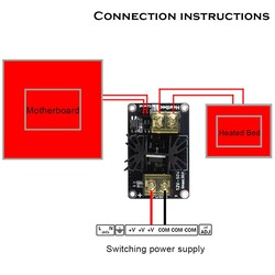 3D Yazıcı Heatbed Mosfet Güç Modülü - 25A - Thumbnail