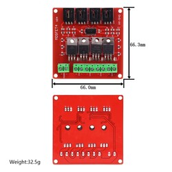 4 Kanal IRF540 Mosfet Modülü - Arduino Uyumlu - Thumbnail