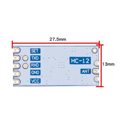 433Mhz HC-12 Kablosuz Seri Port Modülü - 1000m Menzil