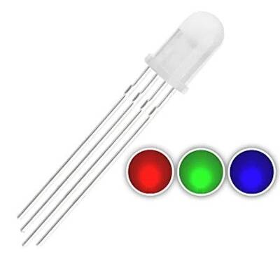 5mm Mat RGB Led (Ortak Katot)