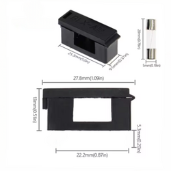 5x20mm Cam Sigorta Yuvası - BLX-A - PCB Montaj - Thumbnail