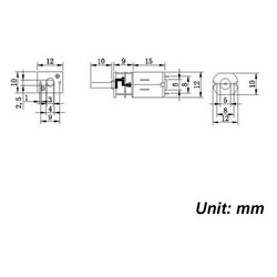 6V 12mm 2000 RPM Redüktörlü N20 Mikro DC Motor - Thumbnail