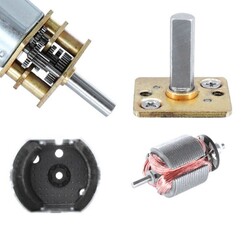 6V 12mm 2000 RPM Redüktörlü N20 Mikro DC Motor - Thumbnail