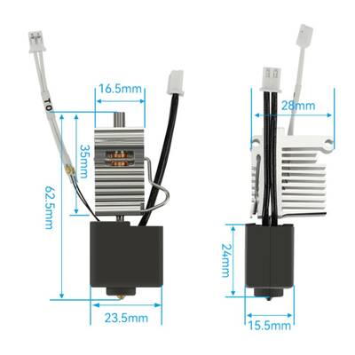 Anycubic Kobra 3 Hotend Full Seti