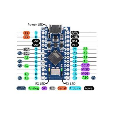 Arduino Pro Micro (Klon) 5V 16 Mhz