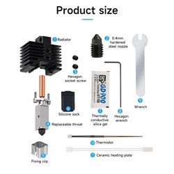 Bambu Lab X1, X1C, P1P,P1S Hotend Seti V2.0 - Thumbnail