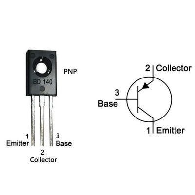 BD140 Transistör BJT TO126 - PNP 80V 1.5A