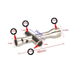 Çok Fonksiyonlu Nozzle Açma Anahtarı - 4 ü 1 Arada - Thumbnail