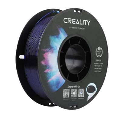 Creality CR-PETG Transparent Mavi Filament 1.75mm 1Kg