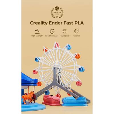 Creality Ender Fast PLA Filament Ateş Kırmızısı 1.75mm 1kg