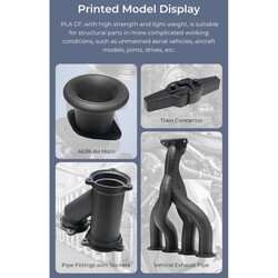 Creality Hyper PLA-CF Carbon Fiber Filament - Siyah - 1 Kg - Thumbnail