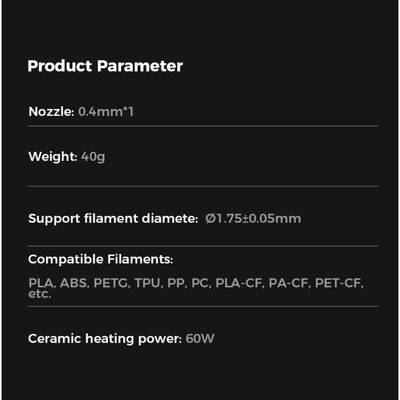 Creality K1 Serisi QS Hotend Yükseltme Full Kiti - Orijinal