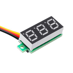 Dijital Mini Voltmetre DC 0V-30V Gerilim (Kırmızı) - 0.28