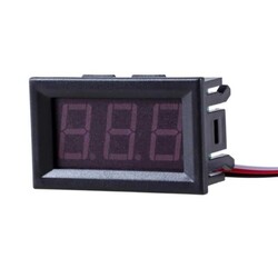 Dijital Panel Voltmetre DC 0-100V - Kırmızı - Thumbnail