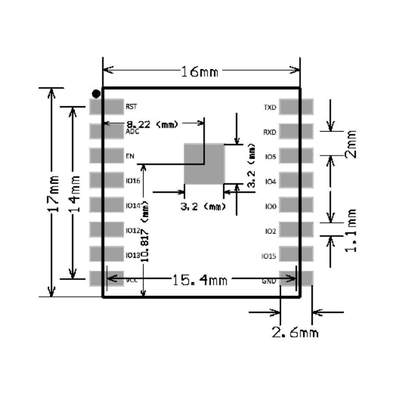 ESP-07S 802.11 b/g/n Wi-Fi SOC Module