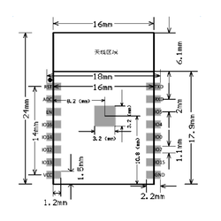 ESP-12S 802.11 b/g/n Wi-Fi Module - Thumbnail