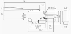 Micro Switch Uzun Paletli IC-170 - Thumbnail
