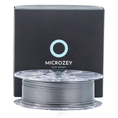 Microzey Gümüş Gri PLA Pro Max Filament - 1.75mm - 1 Kg