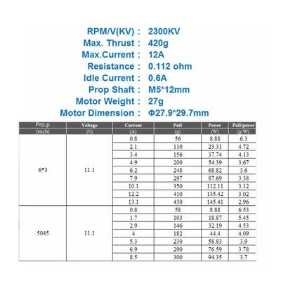 MT2204-2300KV Fırçasız Drone Motoru - CCW