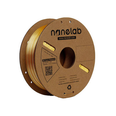 Nanelab Çift Renkli Silk PLA Filament - Altın-Gümüş - 1.75mm - 1Kg