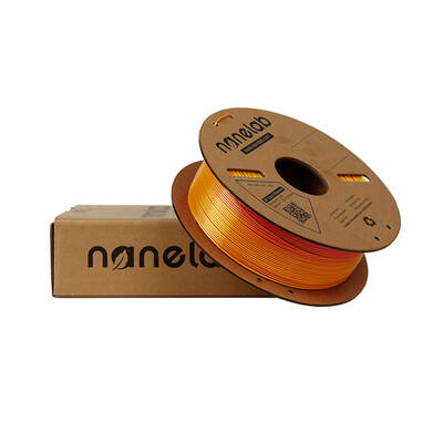 Nanelab Çift Renkli Silk PLA Filament - Altın-Kırmızı - 1.75mm - 1Kg