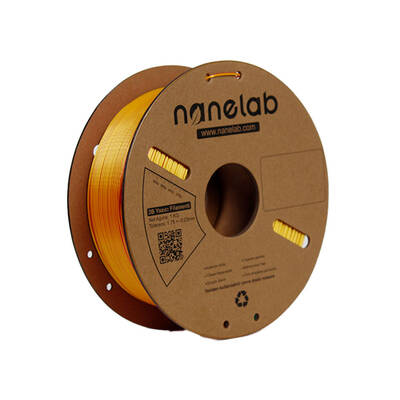 Nanelab Çift Renkli Silk PLA Filament - Altın-Kırmızı - 1.75mm - 1Kg