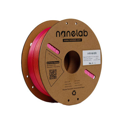 Nanelab Çift Renkli Silk PLA Filament - Altın-Kırmızı - 1.75mm - 1Kg