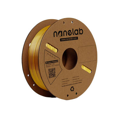 Nanelab Çift Renkli Silk PLA Filament - Altın-Mor - 1.75mm - 1Kg