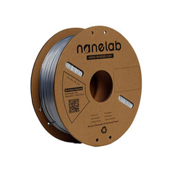 Nanelab Çift Renkli Silk PLA Filament - Gümüş Gri-Gri - 1.75mm - 1Kg - Thumbnail