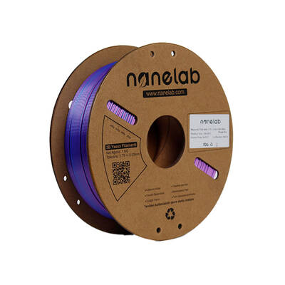 Nanelab Çift Renkli Silk PLA Filament - Mavi-Mor - 1.75mm - 1Kg