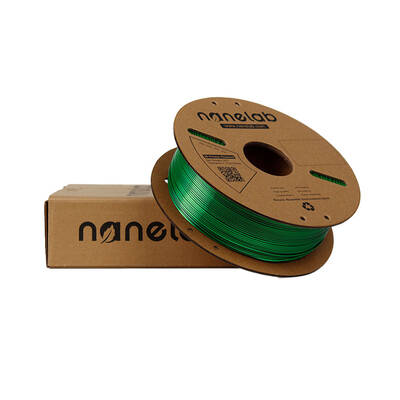 Nanelab Çift Renkli Silk PLA Filament - Siyah-Yeşil - 1.75mm - 1Kg