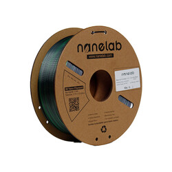 Nanelab Çift Renkli Silk PLA Filament - Siyah-Yeşil - 1.75mm - 1Kg - Thumbnail