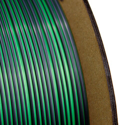 Nanelab Çift Renkli Silk PLA Filament - Siyah-Yeşil - 1.75mm - 1Kg - Thumbnail