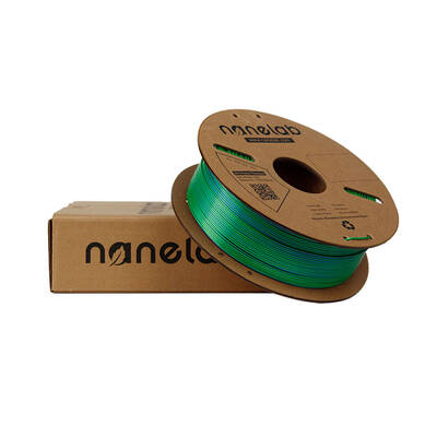 Nanelab Çift Renkli Silk PLA Filament - Yeşil-Mavi - 1.75mm - 1Kg