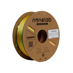 Nanelab Üç Renk Silk PLA Filament - Altın-Yeşil-Gül Kırmızısı - 1.75mm - 1Kg - Thumbnail