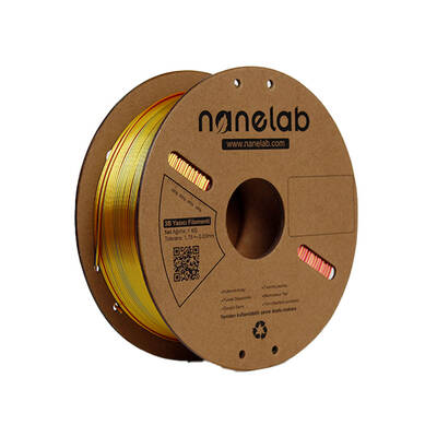 Nanelab Üç Renk Silk PLA Filament - Kırmızı-Altın-Mavi - 1.75mm - 1Kg