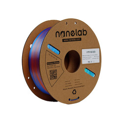 Nanelab Üç Renk Silk PLA Filament - Mavi-Yeşil-Turuncu - 1.75mm - 1Kg - Thumbnail