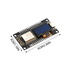 NodeMCU ESP8266 0.96 Inch OLED Wifi Geliştirme Modülü Type-C - Thumbnail