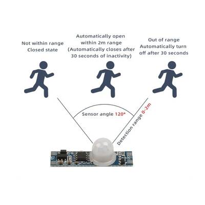 PD01 5-24V PIR Hareket Sensör Switch - Otomatik