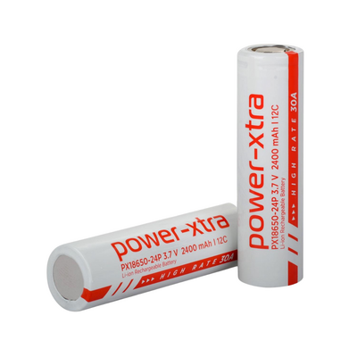 Power-Xtra PX18650-24P - 3.7V 2400 Mah Li-ion Şarjlı Pil - 12C - 30A