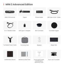 Revopoint MINI 2 Advanced Paket - 3 Boyutlu Tarayıcı - Thumbnail