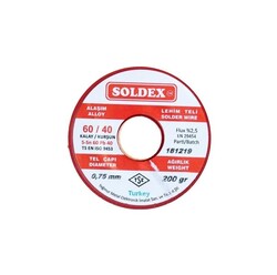 Soldex Lehim Teli - 100gr - 0.75mm - Thumbnail