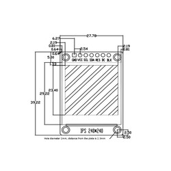 ST7789 1.3 inch IPS LCD Ekran - SPI - 240x240 - Thumbnail