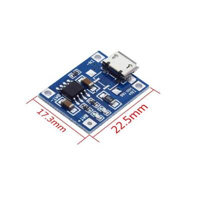 TP4056 Lityum Pil Şarj Modülü - 5V/1A - Micro USB